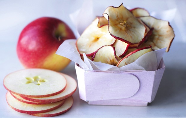 DIY gezonde traktatie met appel chips